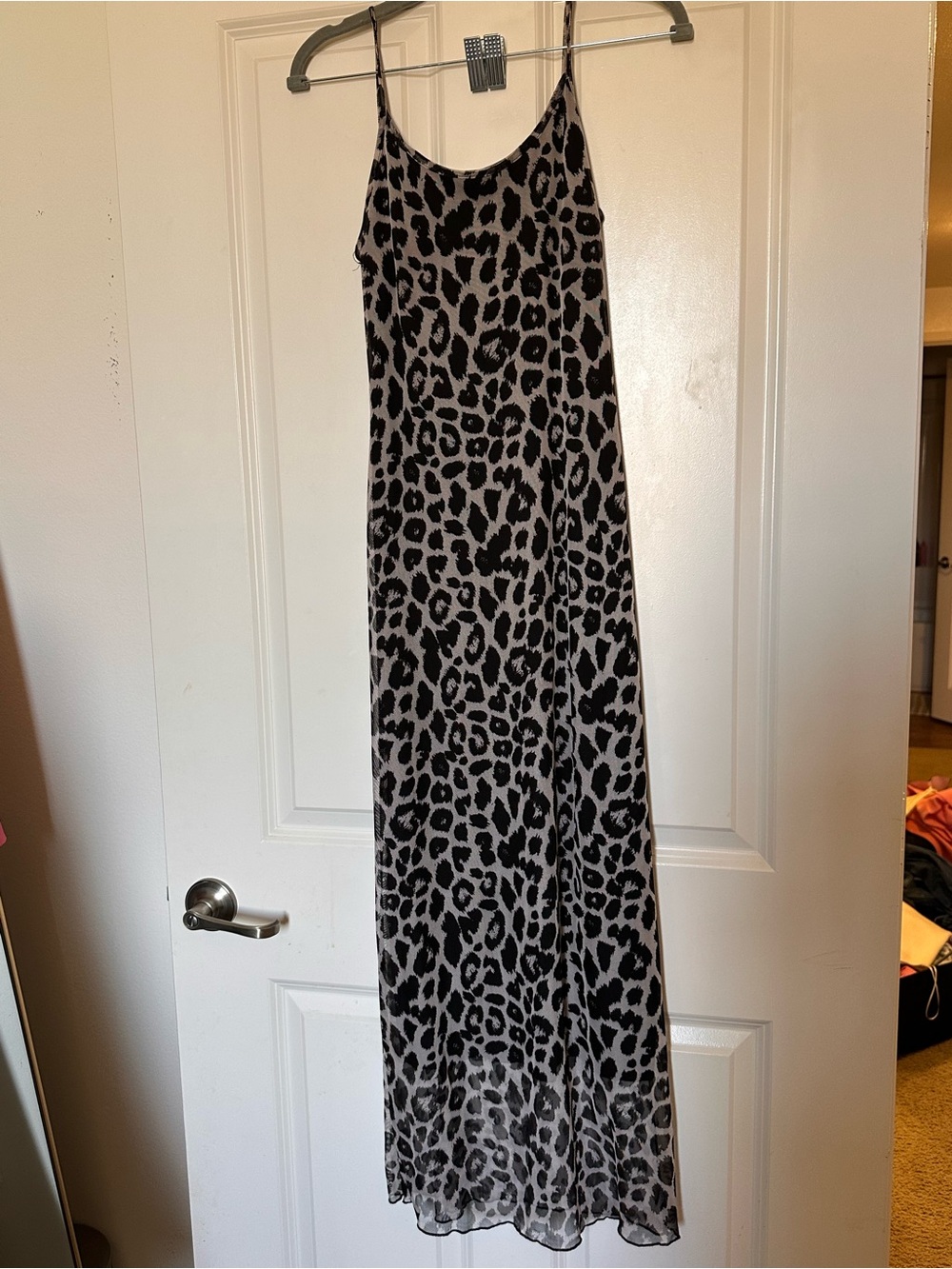 See You Monday Black and Cream Leopard Print Top